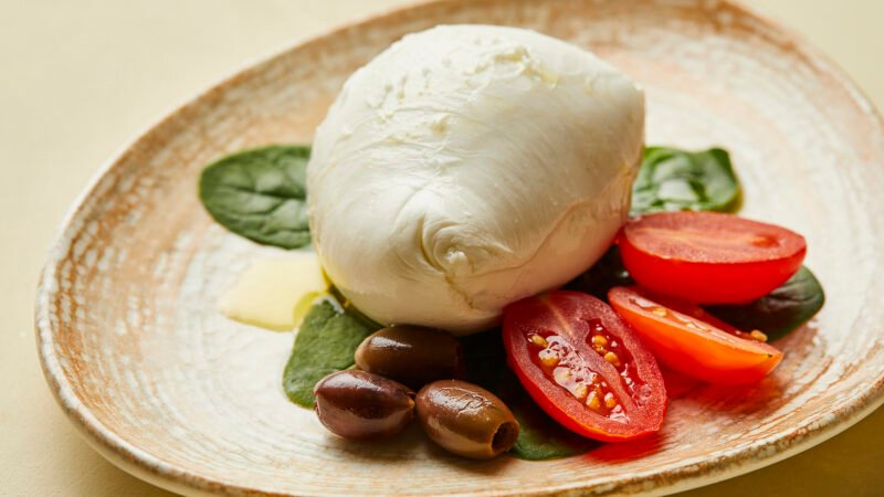 Mozzarella di Bufala Campana usada nas pizzas da Carrieri Pizzeria